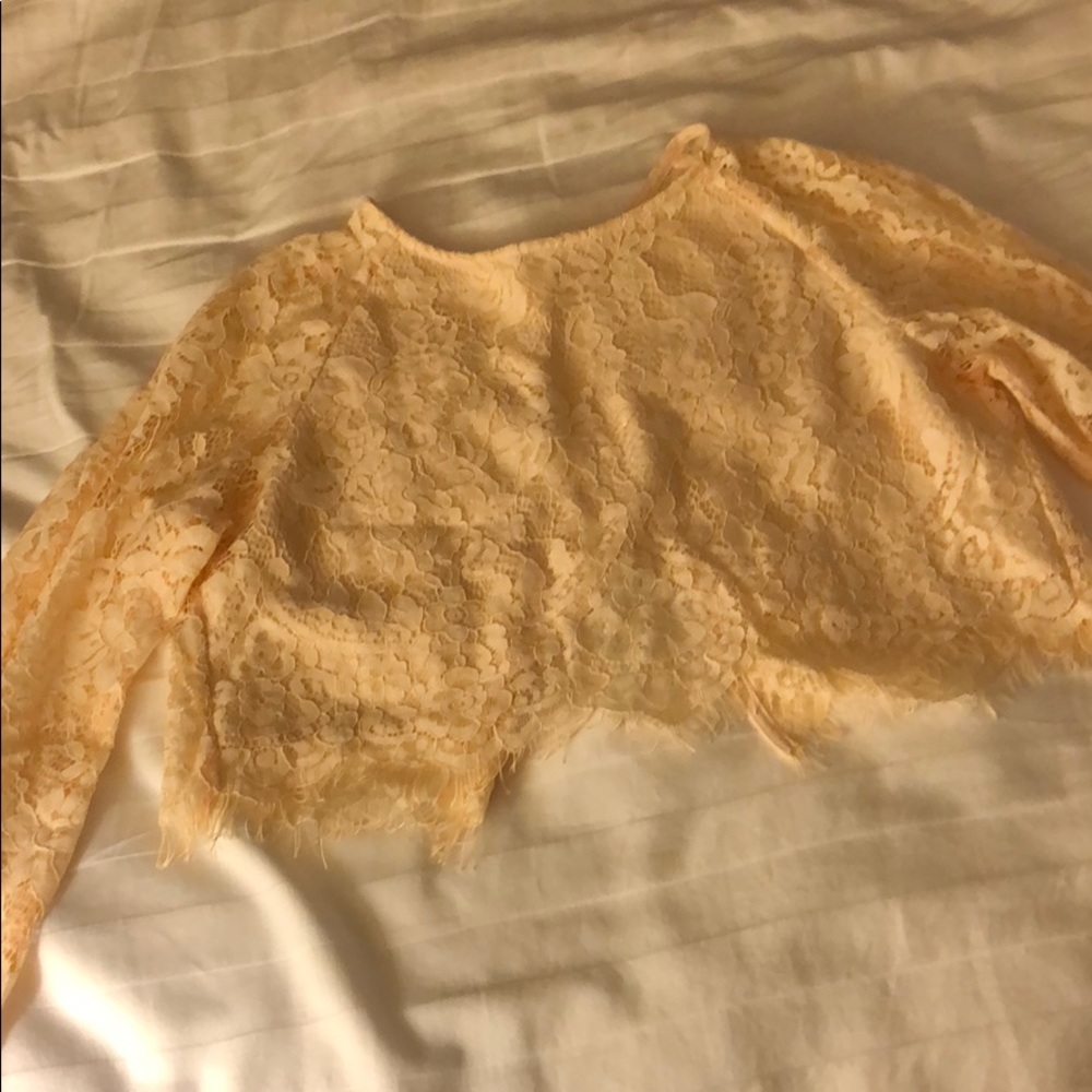 The jersey diaries lace crop top